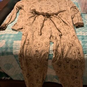 Cozy Beige Disney Print Pajama Set
